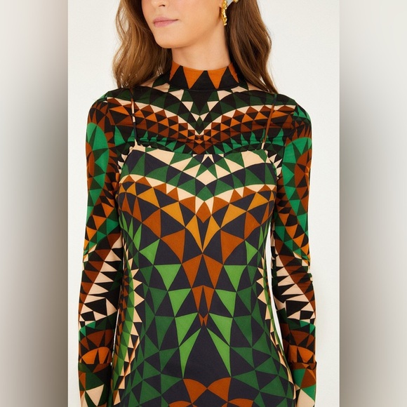 Farm Rio Multicolor Heart Deco Slip Maxi Dress - Picture 3 of 5